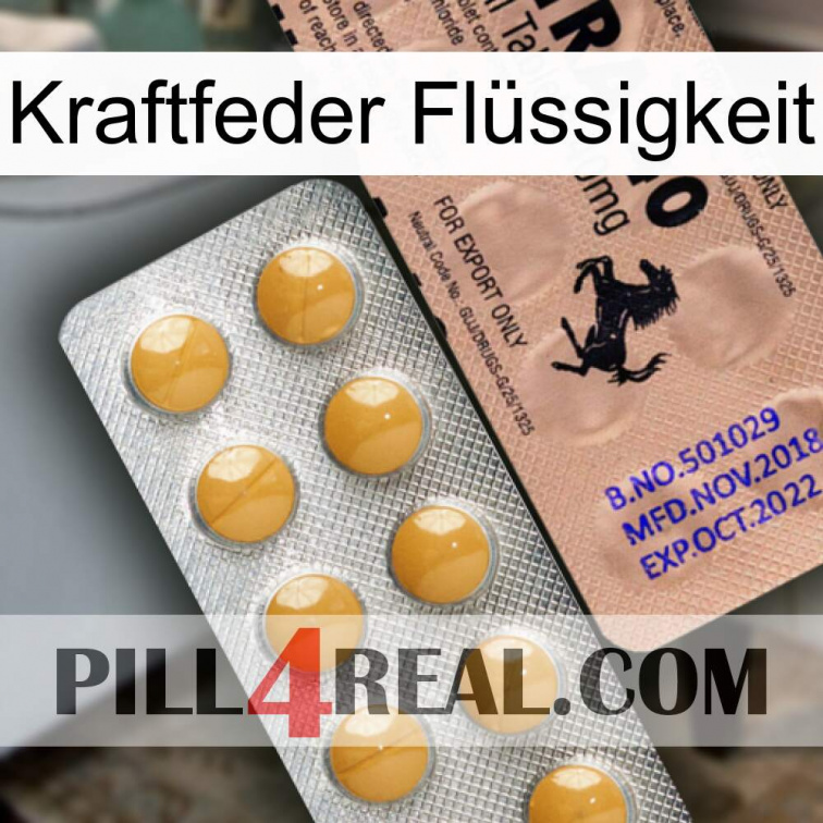Kraftfeder Flüssigkeit 41
